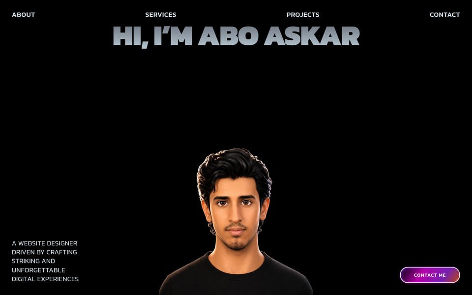 استوديو — Studio، تجربة ويب من تصميم أبو عسكر